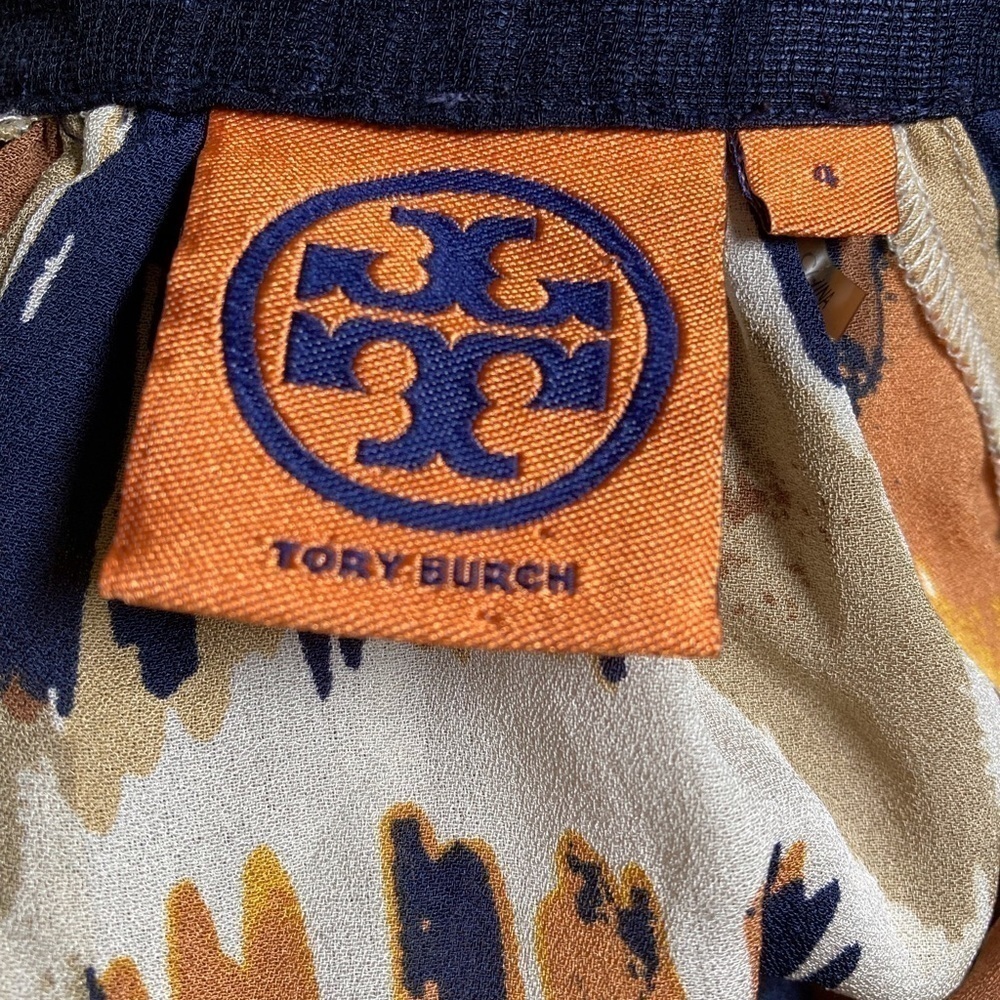 Tory Burch Gladys Matmi Ikat Print Silk Shift Dress - Picture 7 of 11